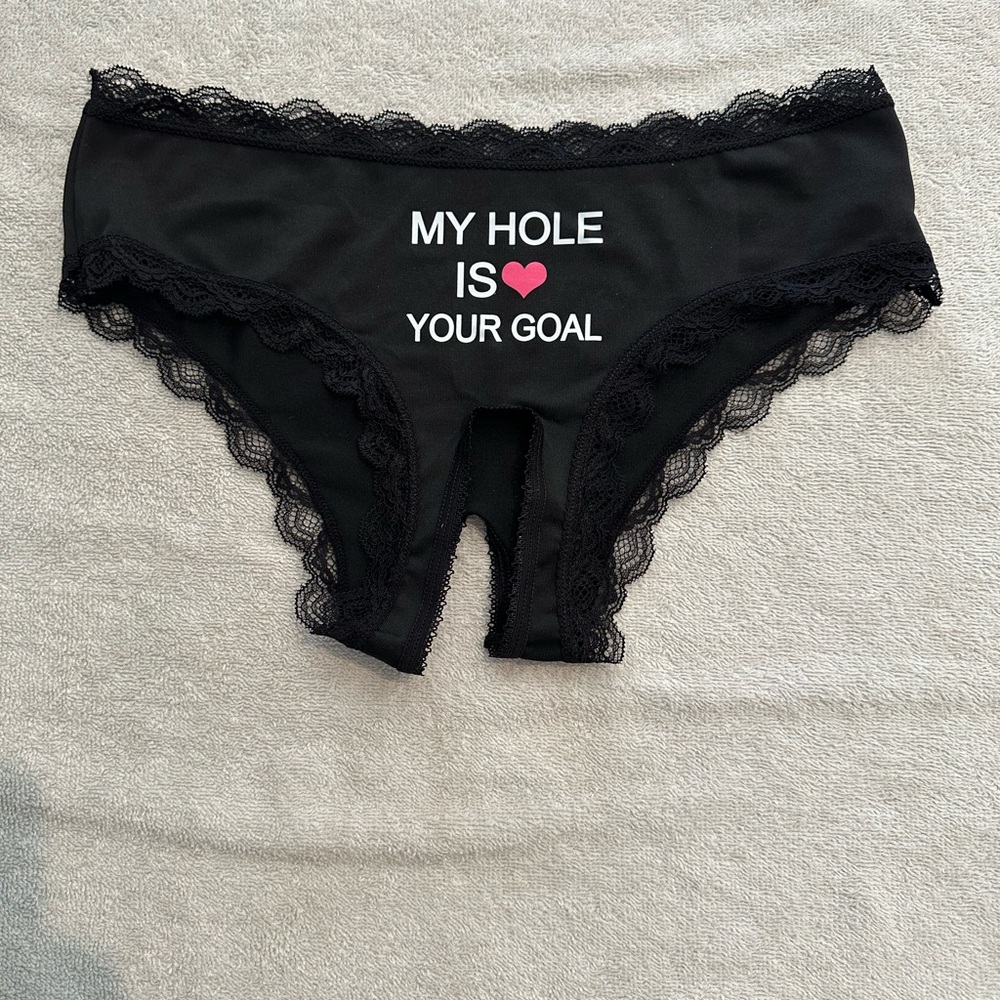 Black Lace Trim Panties